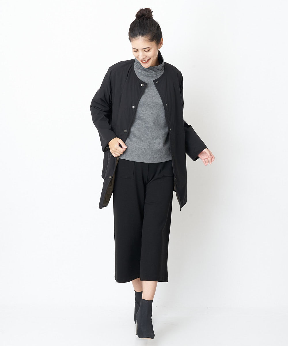 PHUAS60390 GEORGES RECH(小さいサイズ)(メゾン ドゥ サンク) 【リバーシブル】中綿ステッチレスコート ネイビー×ブルー