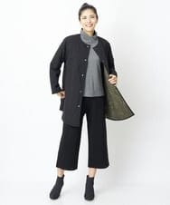 PHUAS60390 GEORGES RECH(小さいサイズ)(メゾン ドゥ サンク) 【リバーシブル】中綿ステッチレスコート ネイビー×ブルー