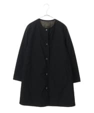 PHUAS60390 GEORGES RECH(小さいサイズ)(メゾン ドゥ サンク) 【リバーシブル】中綿ステッチレスコート ネイビー×ブルー