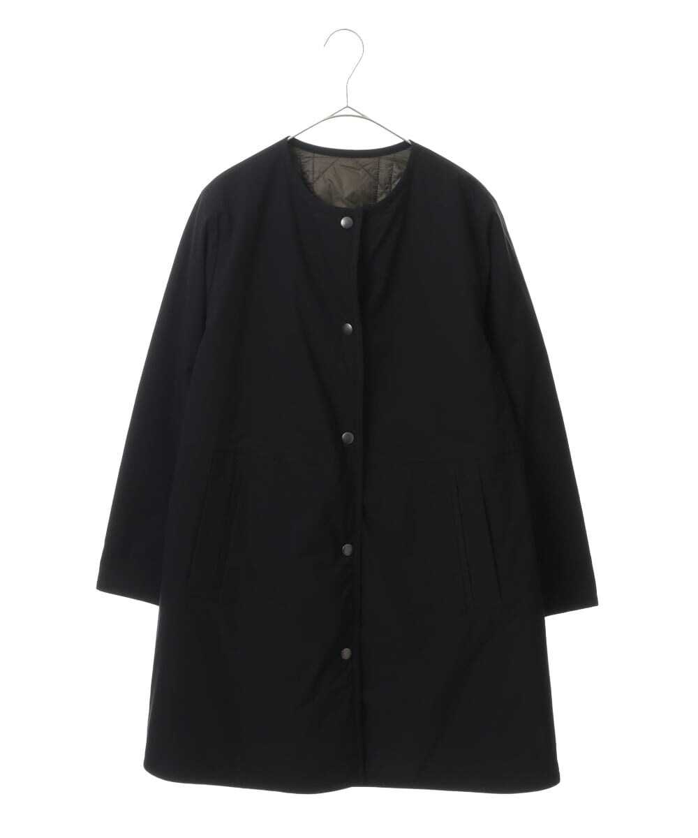 PHUAS60390 GEORGES RECH(小さいサイズ)(メゾン ドゥ サンク) 【リバーシブル】中綿ステッチレスコート ネイビー×ブルー