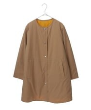 PHUAS60390 GEORGES RECH(小さいサイズ)(メゾン ドゥ サンク) 【リバーシブル】中綿ステッチレスコート ネイビー×ブルー
