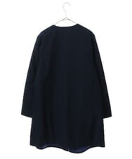 PHUAS60390 GEORGES RECH(小さいサイズ)(メゾン ドゥ サンク) 【リバーシブル】中綿ステッチレスコート ネイビー×ブルー