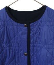 PHUAS60390 GEORGES RECH(小さいサイズ)(メゾン ドゥ サンク) 【リバーシブル】中綿ステッチレスコート ネイビー×ブルー