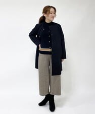 PHUAS60390 GEORGES RECH(小さいサイズ)(メゾン ドゥ サンク) 【リバーシブル】中綿ステッチレスコート ネイビー×ブルー
