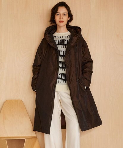 PHUCD55590 GEORGES RECH(小さいサイズ) ステッチレスシャンブレーロングダウンコート