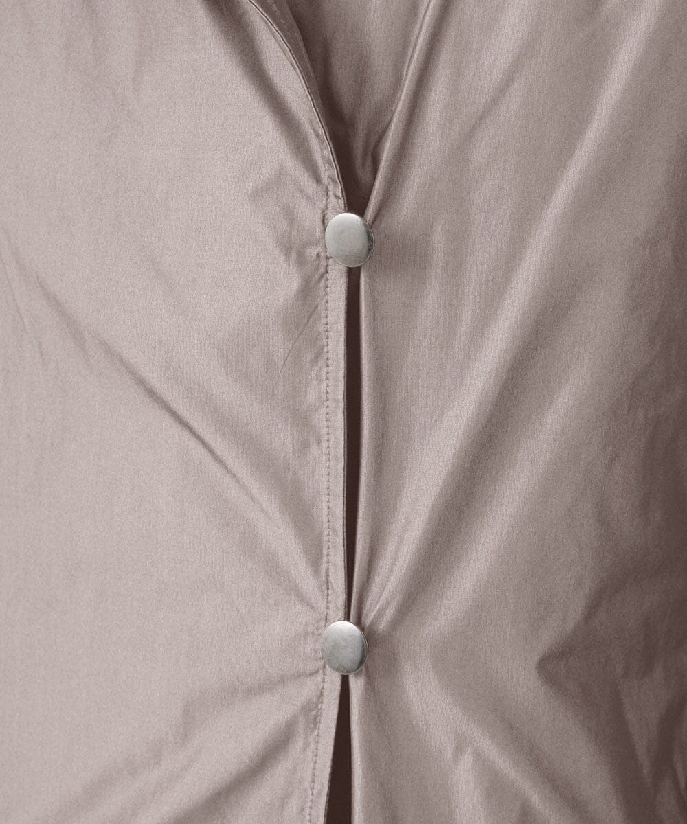 PHUCD55590 GEORGES RECH(小さいサイズ)(メゾン ドゥ サンク) ステッチレスシャンブレーロングダウンコート ブラウン