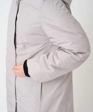 PHUCD55590 GEORGES RECH(小さいサイズ)(メゾン ドゥ サンク) ステッチレスシャンブレーロングダウンコート ライトグレー