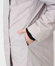 PHUCD55590 GEORGES RECH(小さいサイズ)(メゾン ドゥ サンク) ステッチレスシャンブレーロングダウンコート ライトグレー