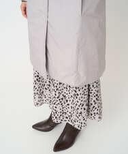 PHUCD55590 GEORGES RECH(小さいサイズ)(メゾン ドゥ サンク) ステッチレスシャンブレーロングダウンコート ライトグレー