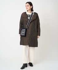 PHUCD55590 GEORGES RECH(小さいサイズ)(メゾン ドゥ サンク) ステッチレスシャンブレーロングダウンコート ライトグレー