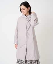 PHUCD55590 GEORGES RECH(小さいサイズ)(メゾン ドゥ サンク) ステッチレスシャンブレーロングダウンコート ライトグレー