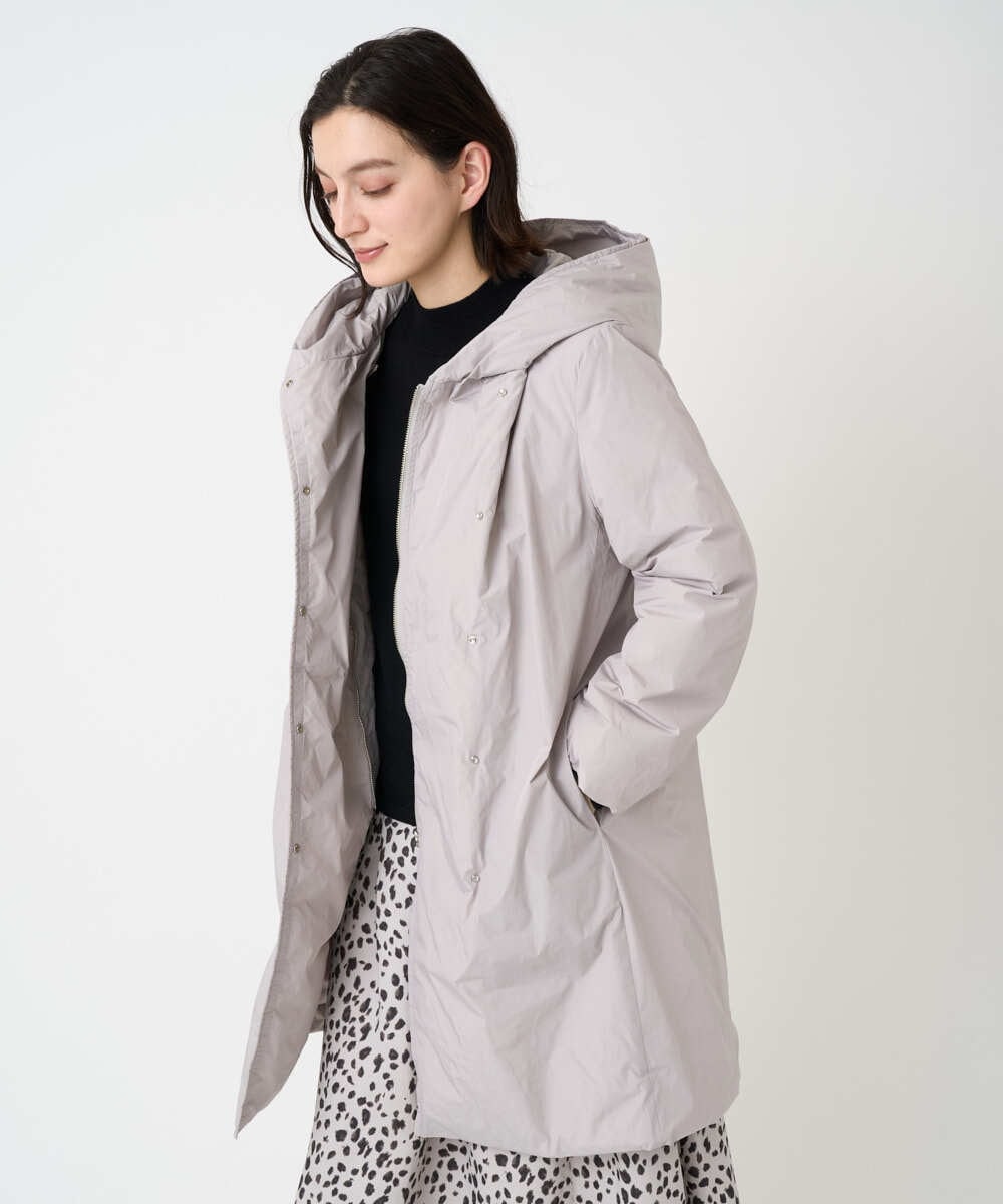 PHUCD55590 GEORGES RECH(小さいサイズ) ステッチレスシャンブレーロングダウンコート