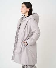 PHUCD55590 GEORGES RECH(小さいサイズ)(メゾン ドゥ サンク) ステッチレスシャンブレーロングダウンコート ライトグレー