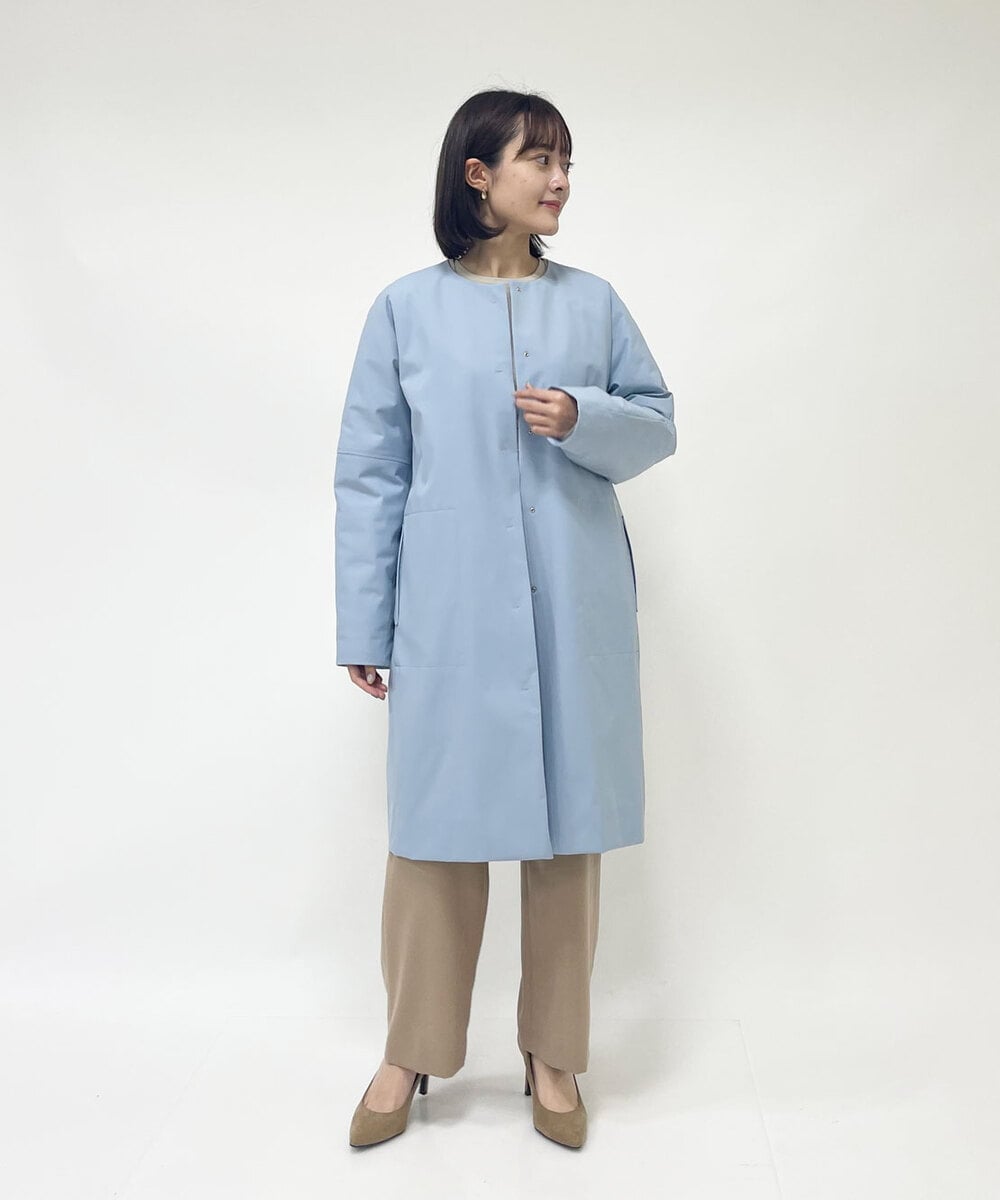 PHUCT01450 GEORGES RECH(小さいサイズ)(メゾン ドゥ サンク) 【防風加工】ステッチレスダウンコート ライトブルー