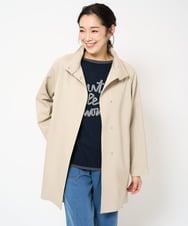 PHUEA30470 GEORGES RECH(小さいサイズ)(メゾン ドゥ サンク) スタンドカラーAラインコート ベージュ