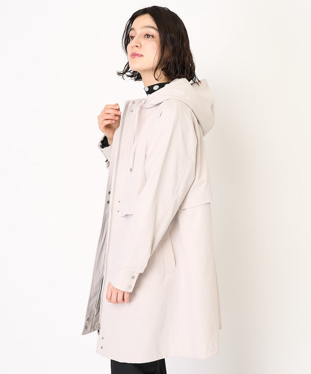 PHUEB20490 GEORGES RECH(小さいサイズ)(メゾン ドゥ サンク) ツイルフーデッドコート ベージュ