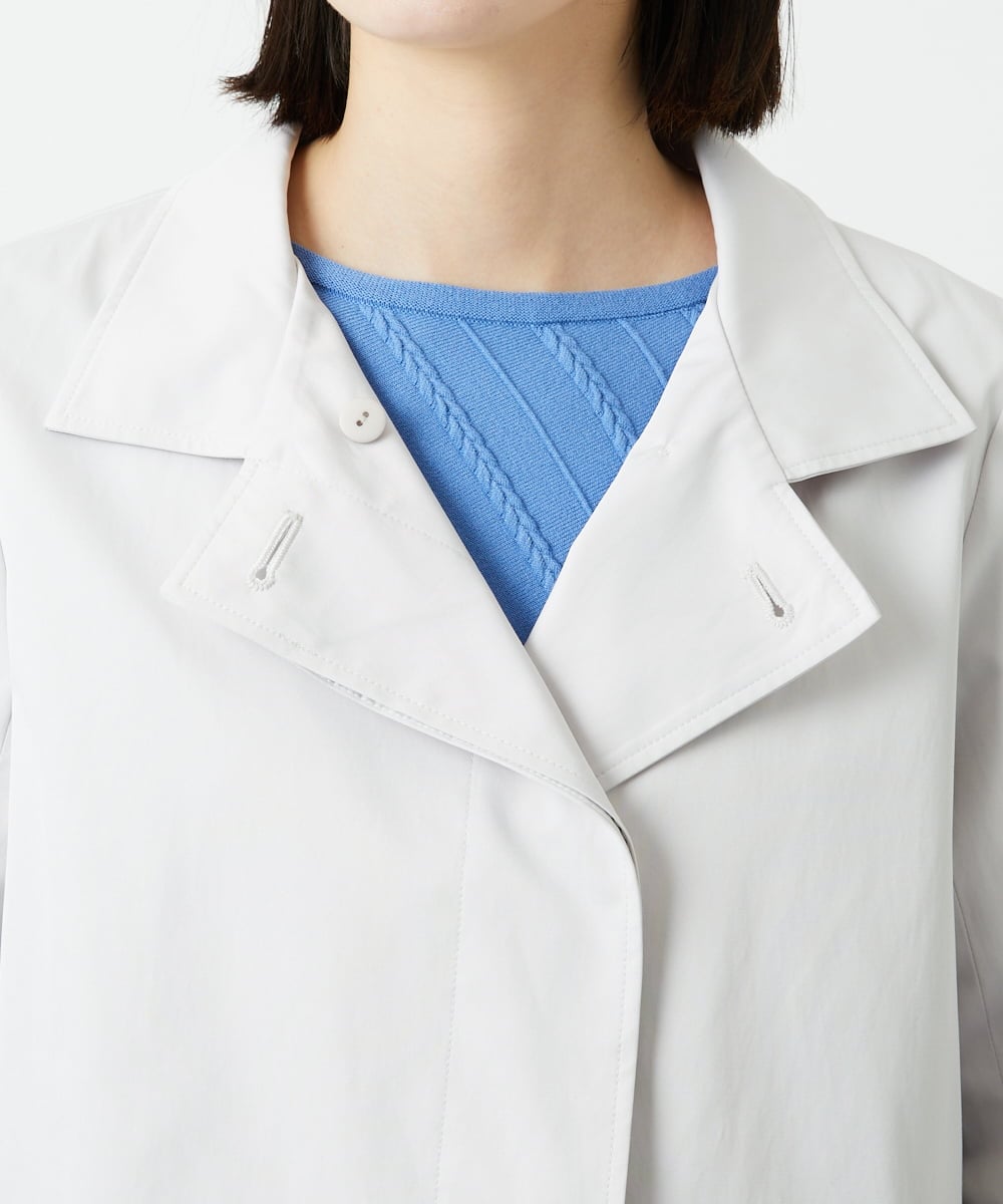 PHUEE07490 GEORGES RECH(小さいサイズ)(メゾン ドゥ サンク) テントライン2WAYカラーコート ライトグレー