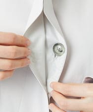 PHUEE07490 GEORGES RECH(小さいサイズ)(メゾン ドゥ サンク) テントライン2WAYカラーコート ライトグレー