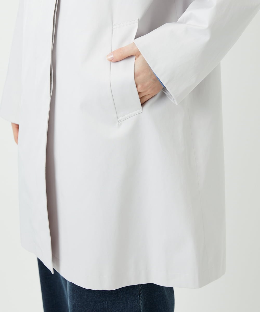 PHUEE07490 GEORGES RECH(小さいサイズ)(メゾン ドゥ サンク) テントライン2WAYカラーコート ライトグレー