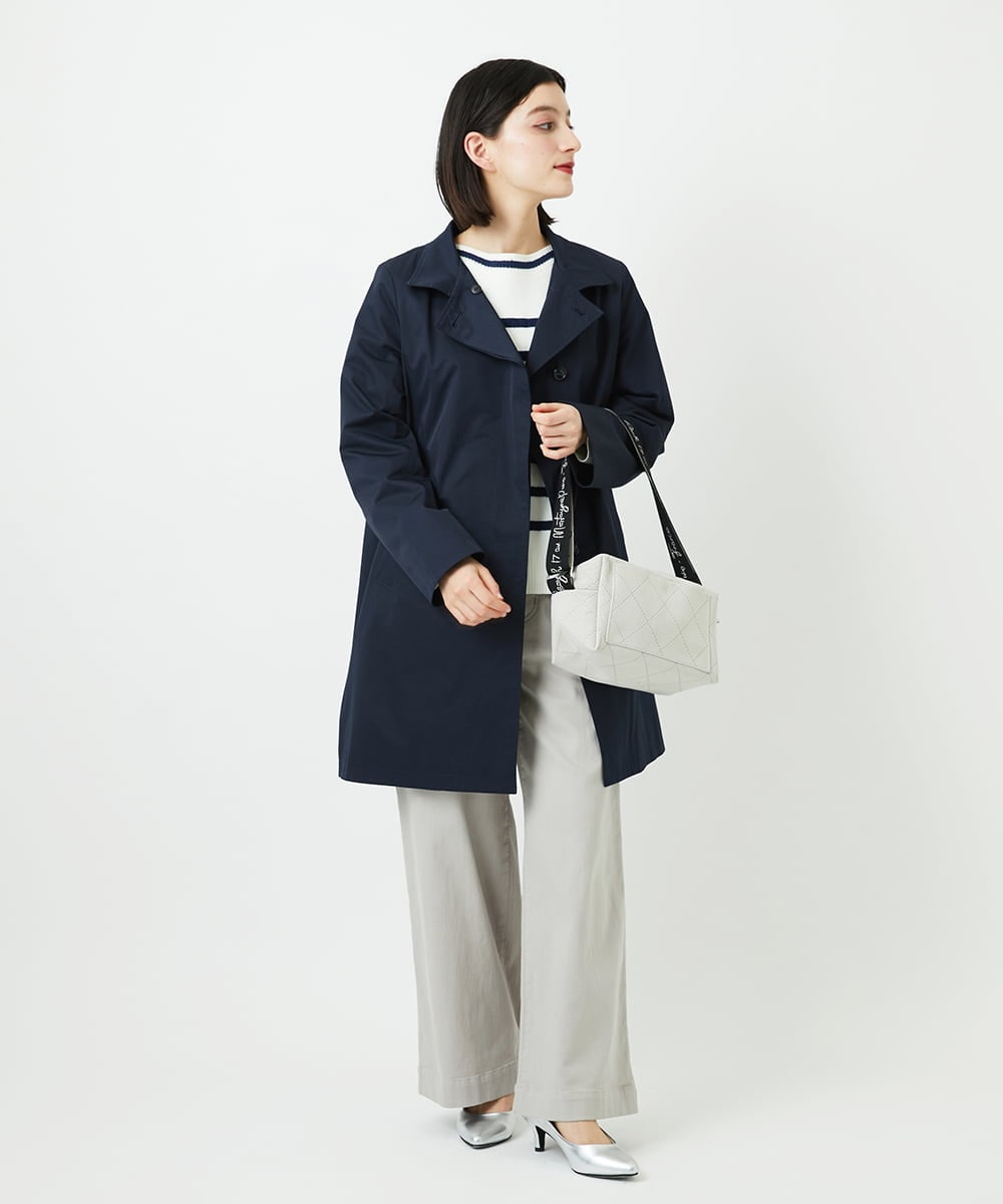 PHUEE07490 GEORGES RECH(小さいサイズ)(メゾン ドゥ サンク) テントライン2WAYカラーコート ライトグレー