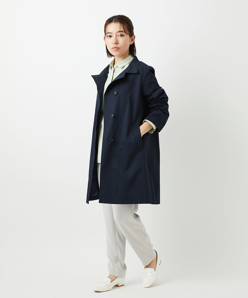 PHUEE07490 GEORGES RECH(小さいサイズ)(メゾン ドゥ サンク) テントライン2WAYカラーコート ライトグレー