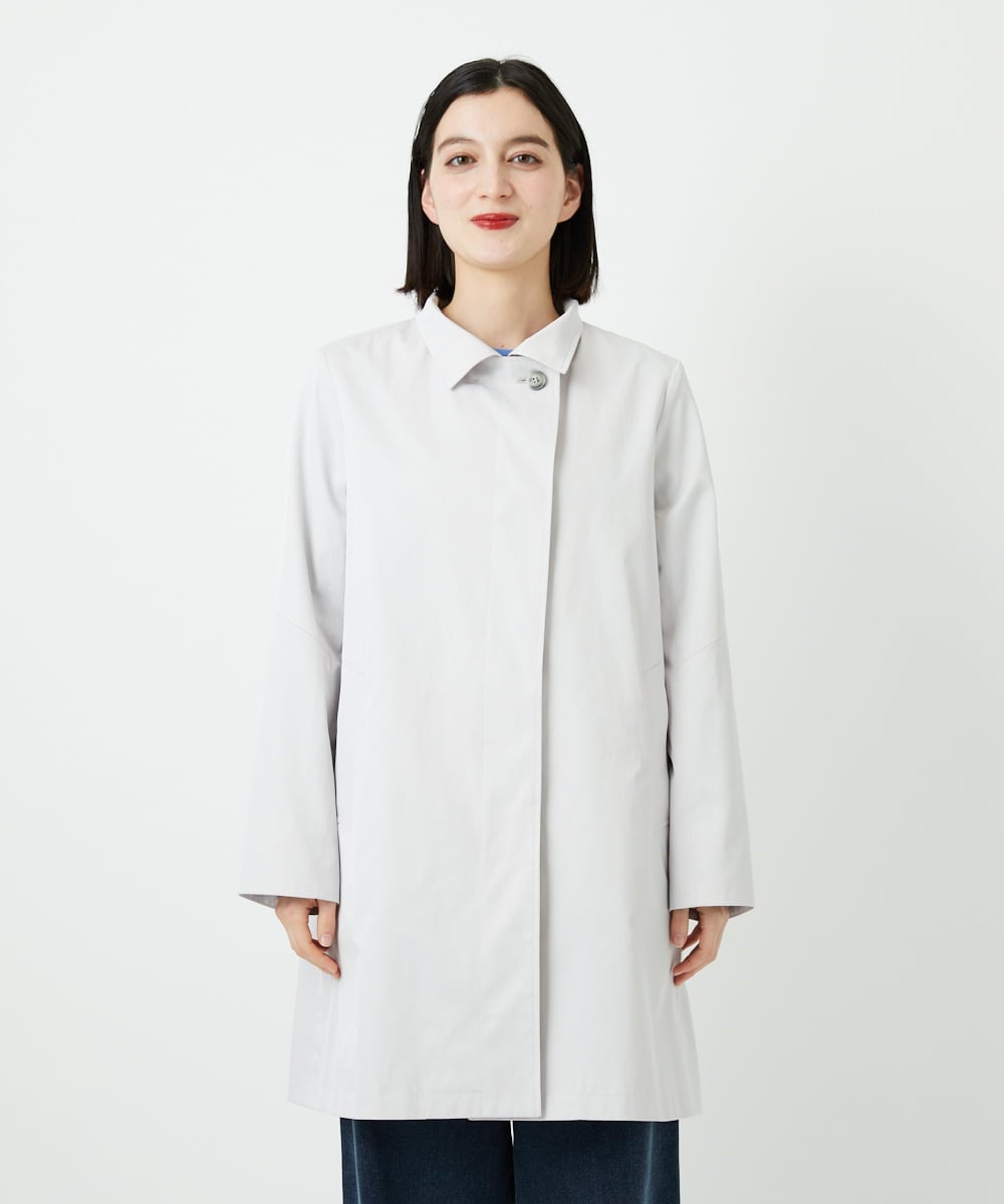 PHUEE07490 GEORGES RECH(小さいサイズ)(メゾン ドゥ サンク) テントライン2WAYカラーコート ライトグレー