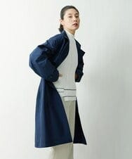 PHUES20430 GEORGES RECH(小さいサイズ)(メゾン ドゥ サンク) メモリータフタトレンチコート ネイビー