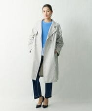PHUES20430 GEORGES RECH(小さいサイズ)(メゾン ドゥ サンク) メモリータフタトレンチコート ネイビー