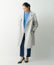 PHUES20430 GEORGES RECH(小さいサイズ)(メゾン ドゥ サンク) メモリータフタトレンチコート ネイビー