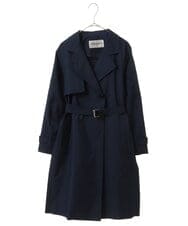 PHUES20430 GEORGES RECH(小さいサイズ)(メゾン ドゥ サンク) メモリータフタトレンチコート ネイビー