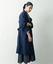 PHUES20430 GEORGES RECH(小さいサイズ)(メゾン ドゥ サンク) メモリータフタトレンチコート ネイビー