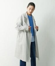 PHUES20430 GEORGES RECH(小さいサイズ)(メゾン ドゥ サンク) メモリータフタトレンチコート ネイビー