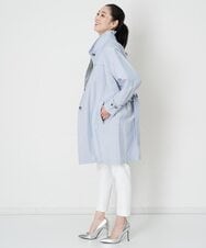 PHUET01630 GEORGES RECH(小さいサイズ)(メゾン ドゥ サンク) ナイロンリバートレンチコート サックスブルー