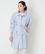 PHUET01630 GEORGES RECH(小さいサイズ)(メゾン ドゥ サンク) ナイロンリバートレンチコート サックスブルー