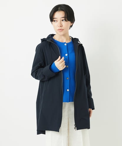 Maison de CINQ(メゾン ドゥ サンク) ヘムライン4WAYタフタフードコート ネイビー/紺 36