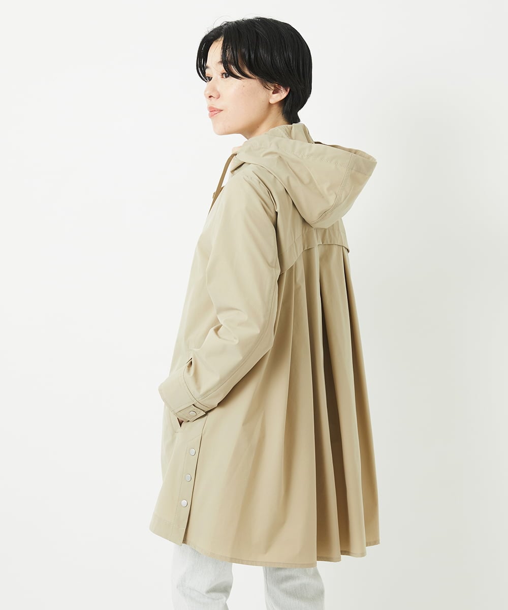 PHUGB40490 GEORGES RECH(小さいサイズ)(メゾン ドゥ サンク) ヘムライン4WAYタフタフードコート ベージュ