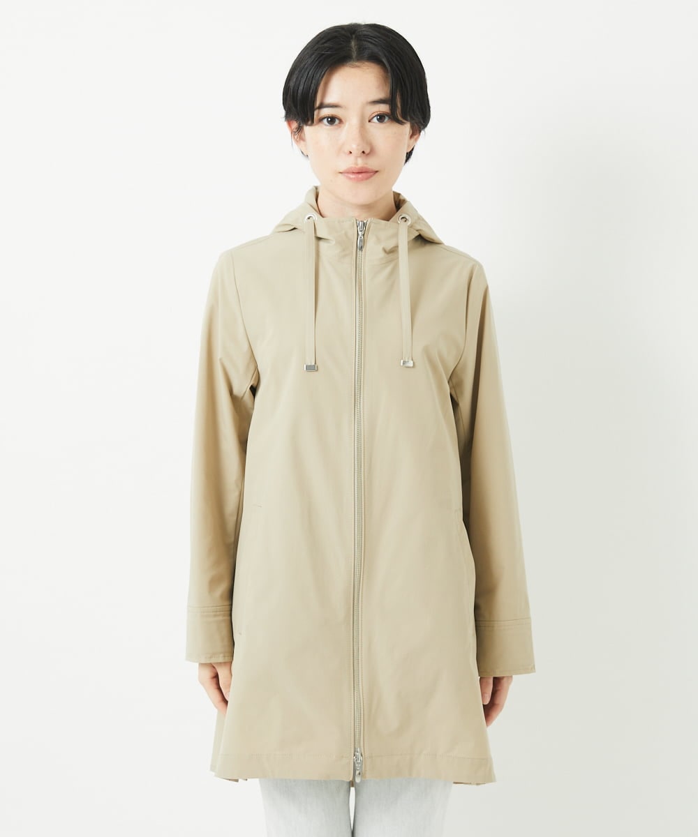 PHUGB40490 GEORGES RECH(小さいサイズ)(メゾン ドゥ サンク) ヘムライン4WAYタフタフードコート ベージュ