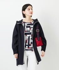 PHUGE40490 GEORGES RECH(小さいサイズ)(メゾン ドゥ サンク) 4WAYタフタフーデッドコート ネイビー