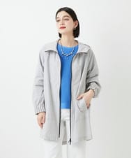 PHUGE40490 GEORGES RECH(小さいサイズ)(メゾン ドゥ サンク) 4WAYタフタフーデッドコート ライトグレー