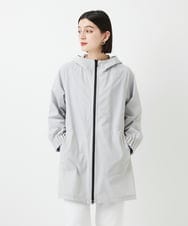 PHUGE40490 GEORGES RECH(小さいサイズ)(メゾン ドゥ サンク) 4WAYタフタフーデッドコート ライトグレー