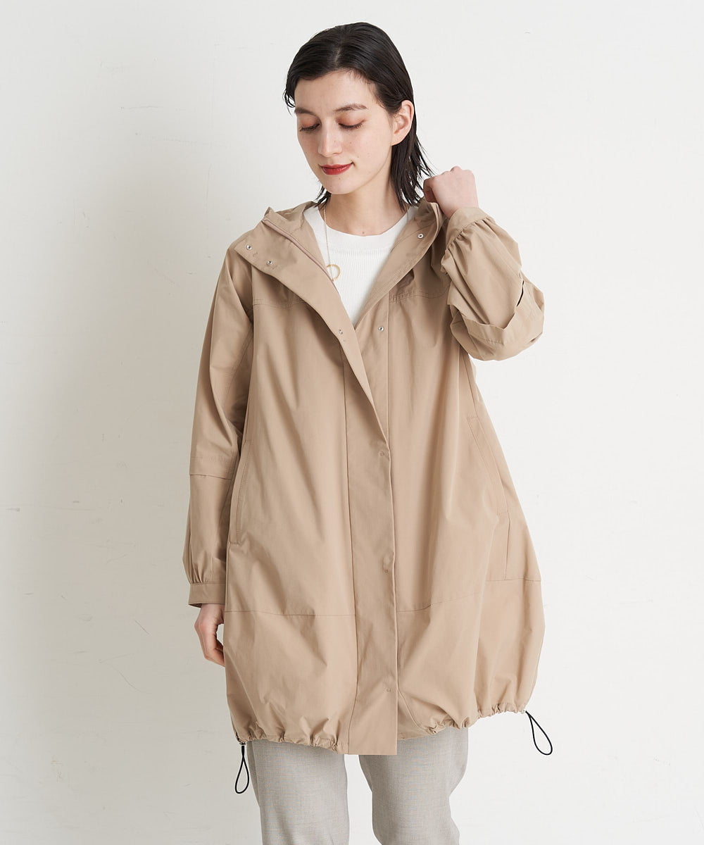PHUGT40490 GEORGES RECH(小さいサイズ)(メゾン ドゥ サンク) [洗える]ストレッチマウンテンコート   ベージュ