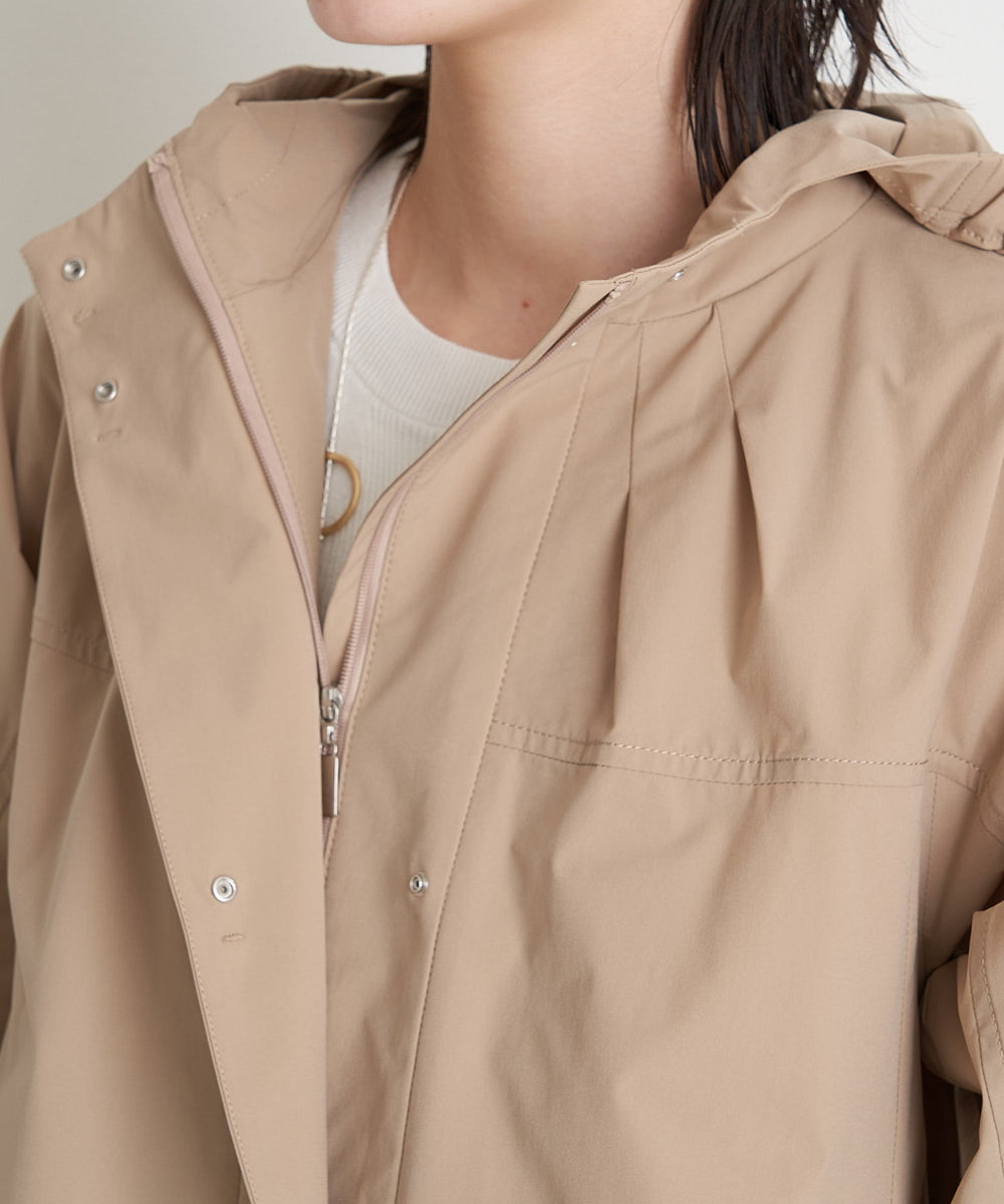 PHUGT40490 GEORGES RECH(小さいサイズ)(メゾン ドゥ サンク) [洗える]ストレッチマウンテンコート   ベージュ