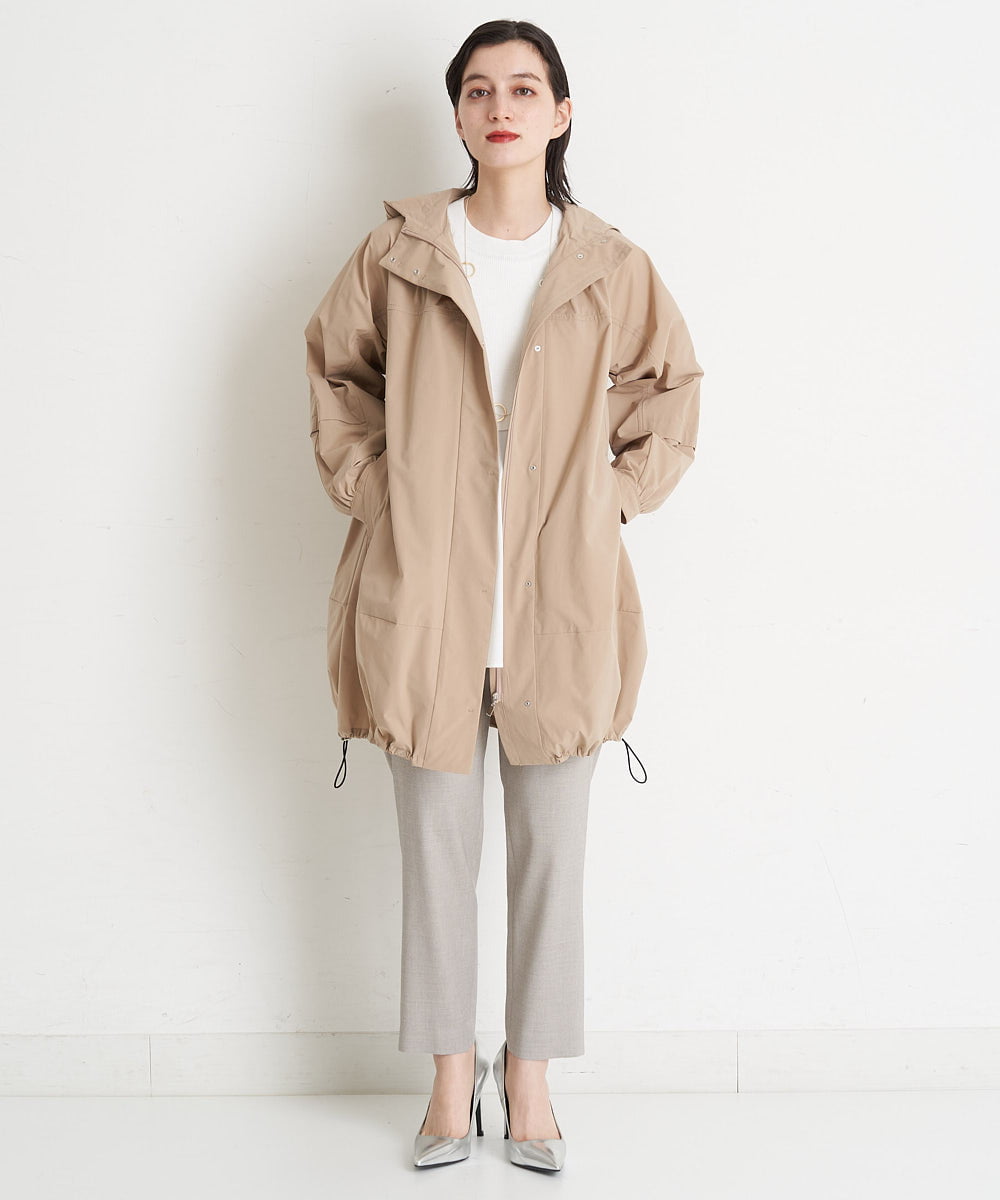 PHUGT40490 GEORGES RECH(小さいサイズ)(メゾン ドゥ サンク) [洗える]ストレッチマウンテンコート   ベージュ