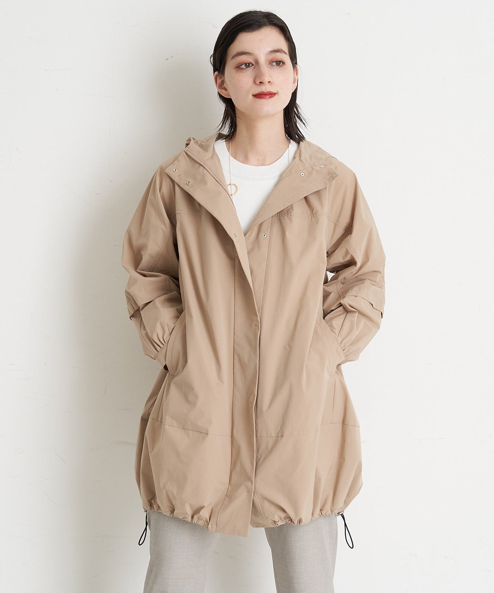PHUGT40490 GEORGES RECH(小さいサイズ)(メゾン ドゥ サンク) [洗える]ストレッチマウンテンコート   ベージュ