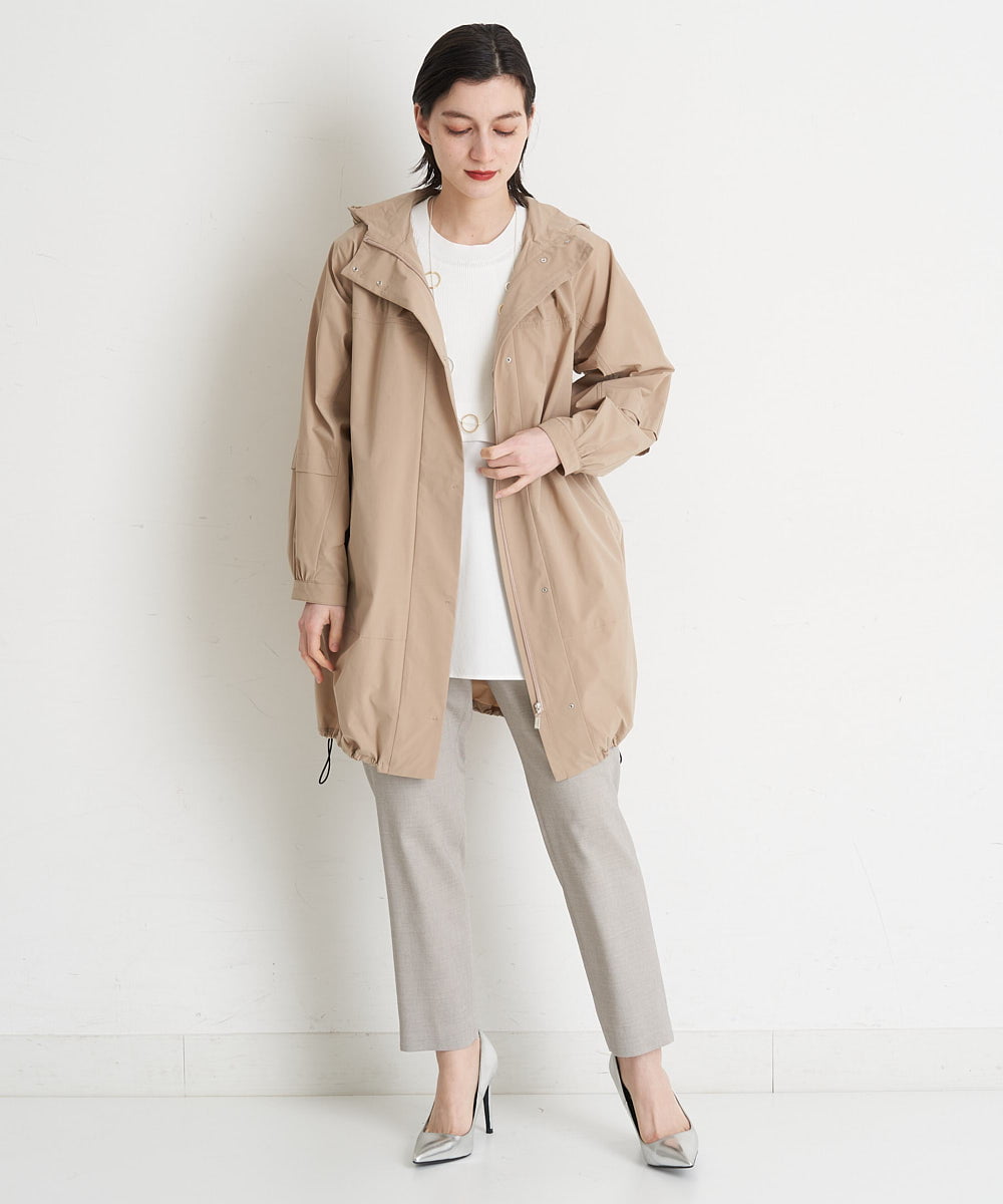 PHUGT40490 GEORGES RECH(小さいサイズ)(メゾン ドゥ サンク) [洗える]ストレッチマウンテンコート   ベージュ