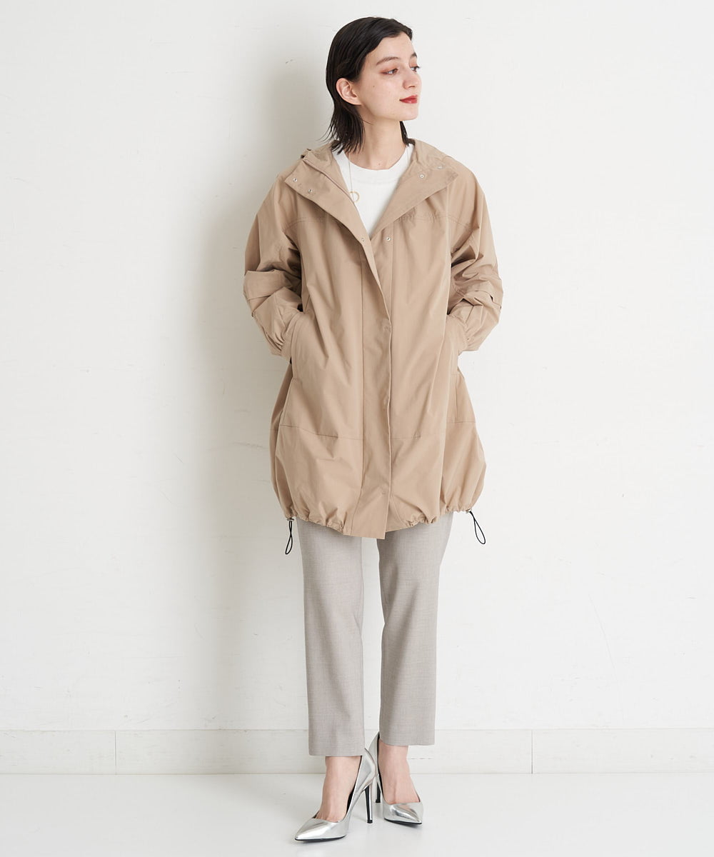 PHUGT40490 GEORGES RECH(小さいサイズ)(メゾン ドゥ サンク) [洗える]ストレッチマウンテンコート   ベージュ