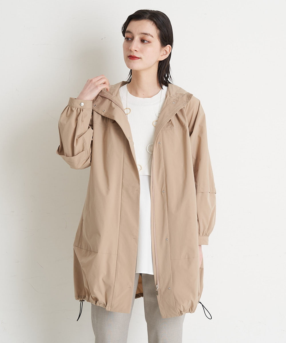PHUGT40490 GEORGES RECH(小さいサイズ)(メゾン ドゥ サンク) [洗える]ストレッチマウンテンコート   ベージュ