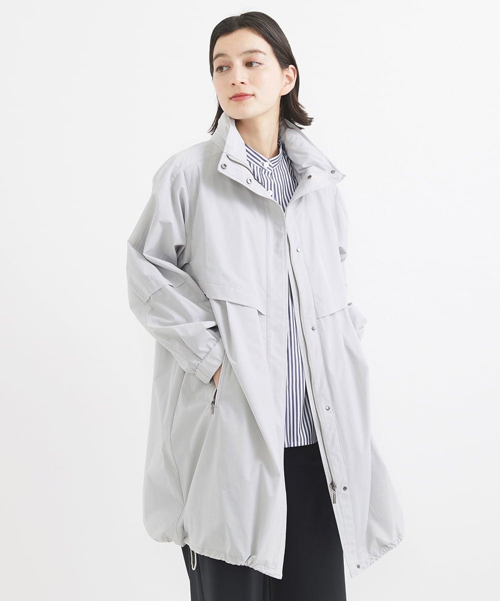 PHUGW35490 GEORGES RECH(小さいサイズ)(メゾン ドゥ サンク) 4WAYタフタ撥水ライトコート ライトグレー
