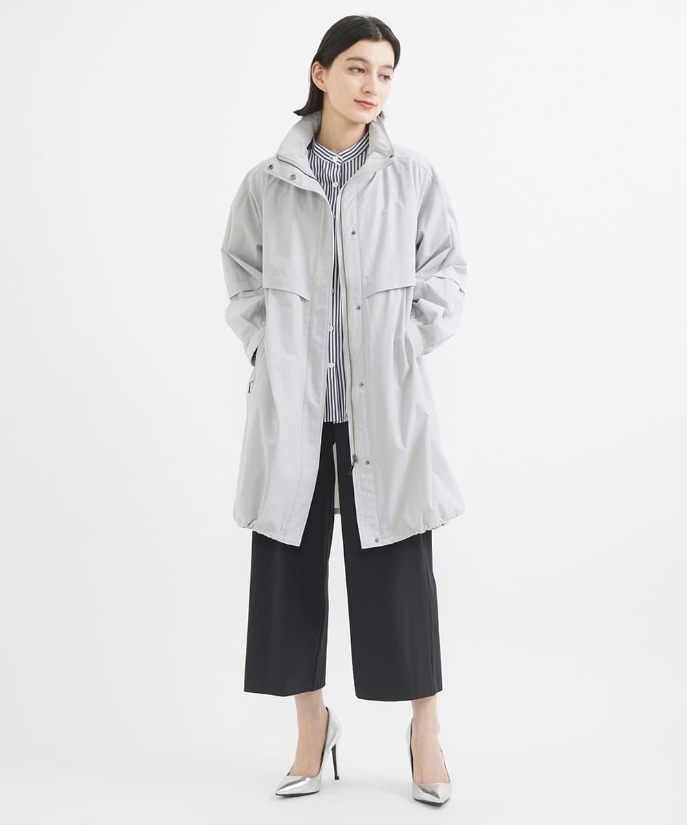 PHUGW35490 GEORGES RECH(小さいサイズ)(メゾン ドゥ サンク) 4WAYタフタ撥水ライトコート ライトグレー