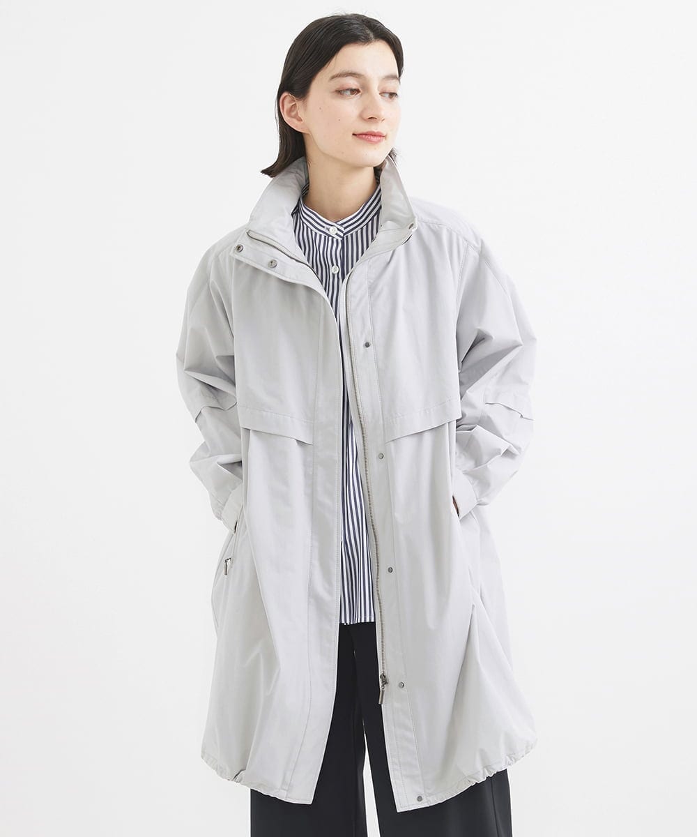 PHUGW35490 GEORGES RECH(小さいサイズ)(メゾン ドゥ サンク) 4WAYタフタ撥水ライトコート ライトグレー